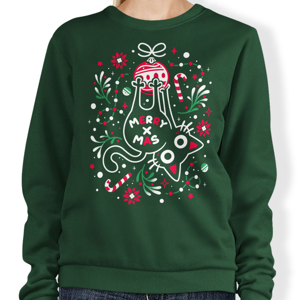 Christmas Cat Butt - Sweatshirt