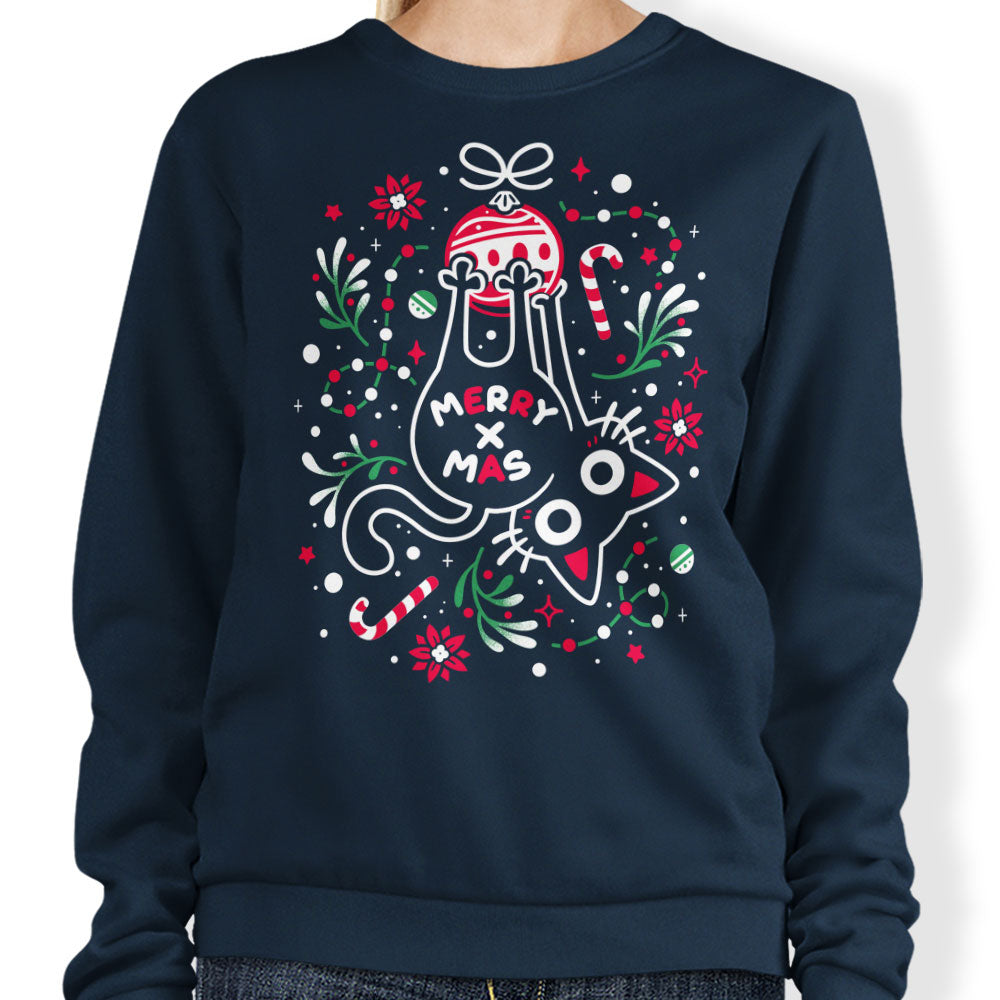 Christmas Cat Butt - Sweatshirt