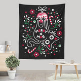 Christmas Cat Butt - Wall Tapestry