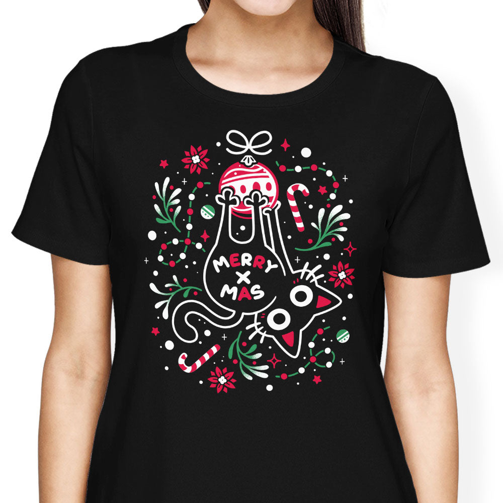 Christmas Cat Butt - Women's Apparel