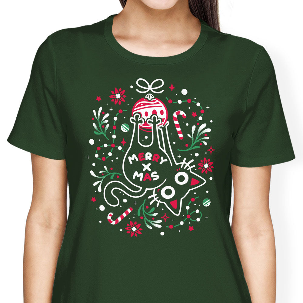 Christmas Cat Butt - Women's Apparel