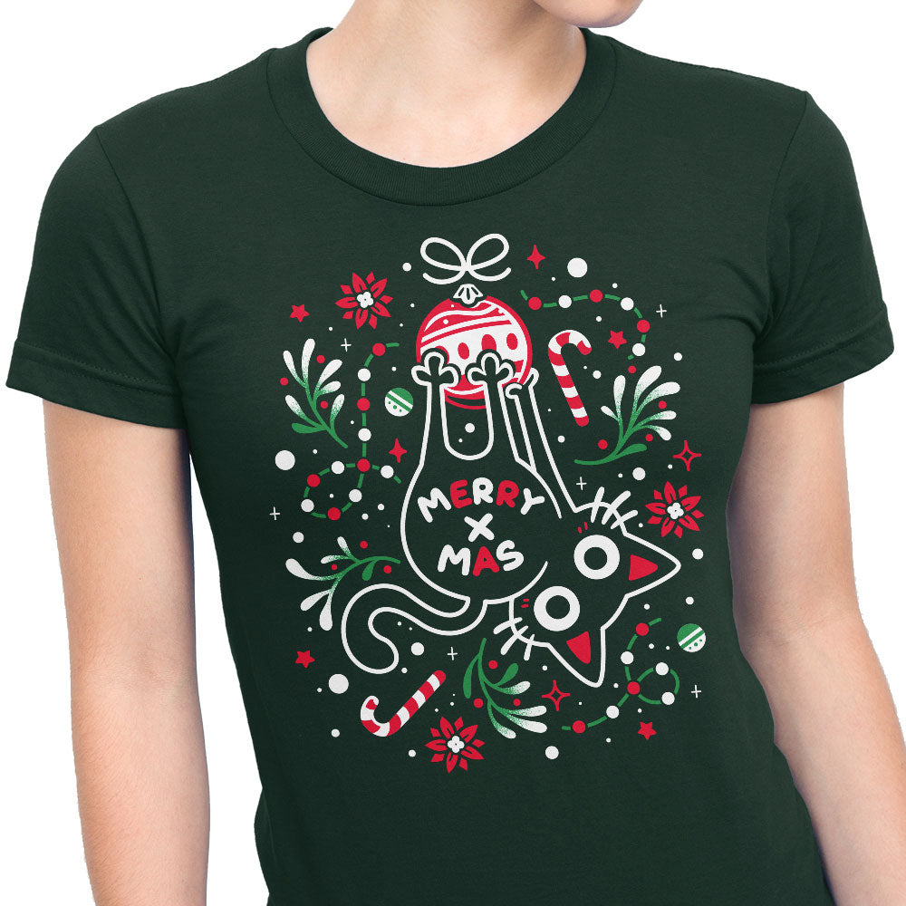 Christmas Cat Butt - Women's Apparel