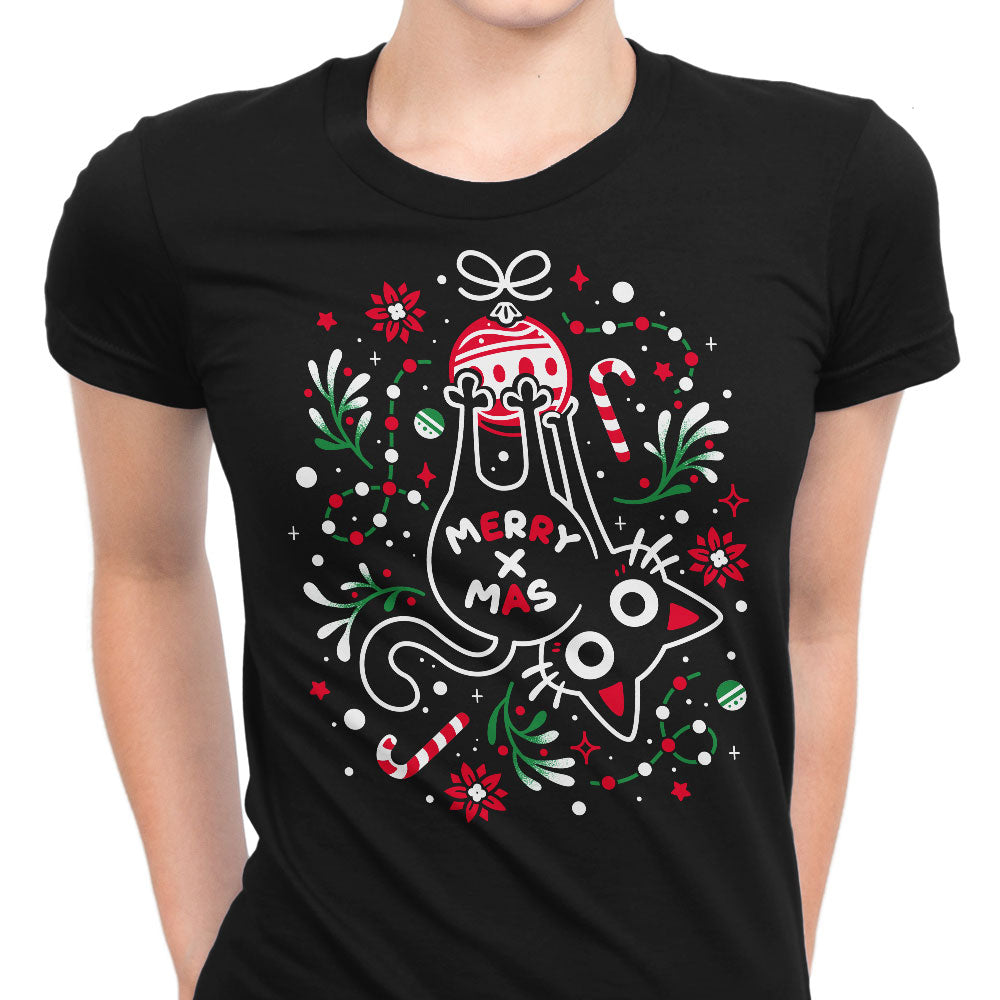 Christmas Cat Butt - Women's Apparel