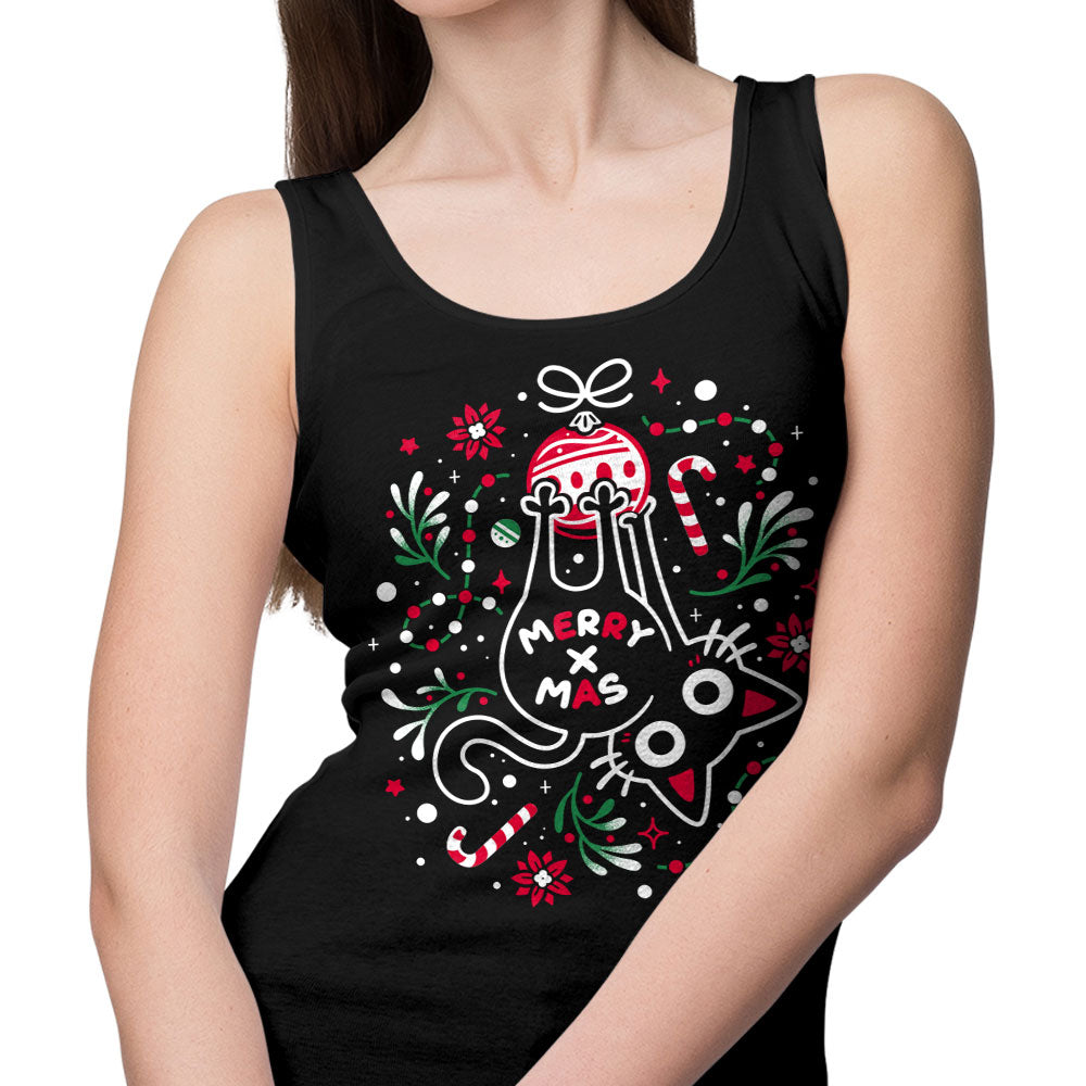 Christmas Cat Butt - Tank Top