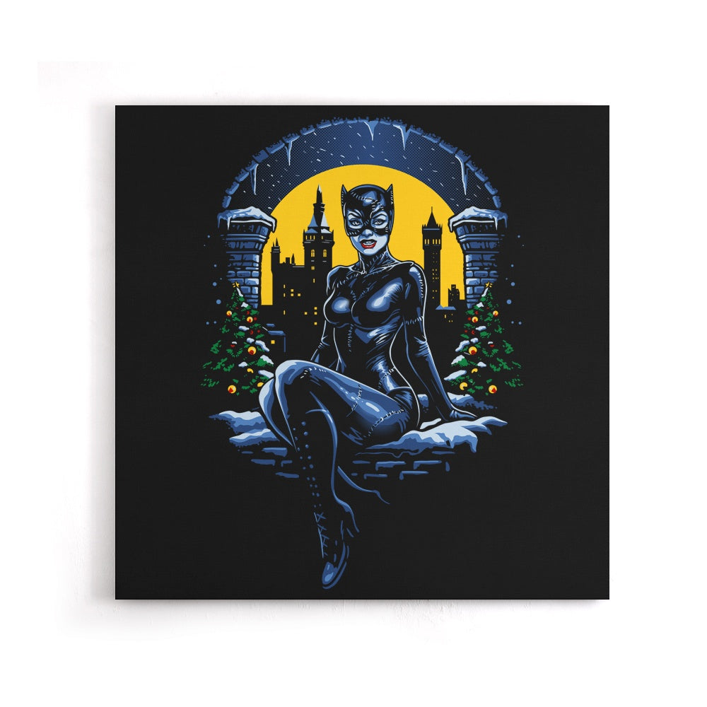 Christmas Kitty - Canvas Print