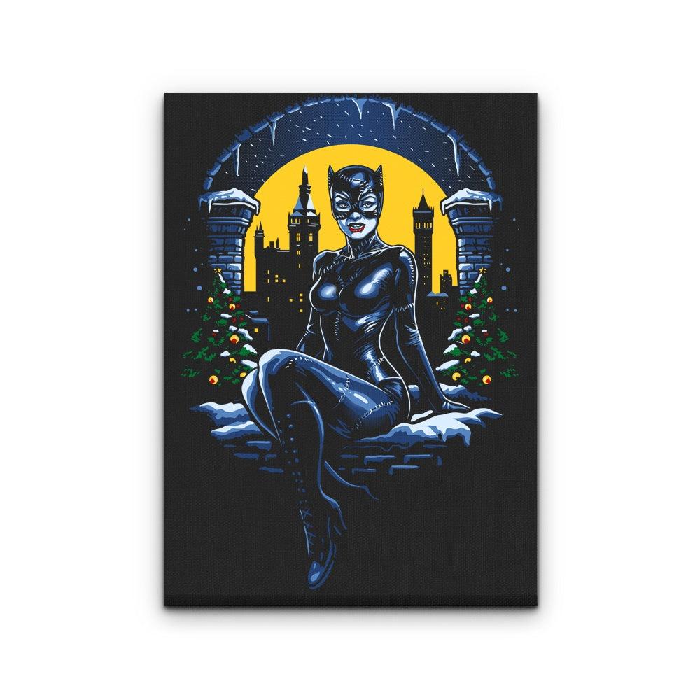 Christmas Kitty - Canvas Print