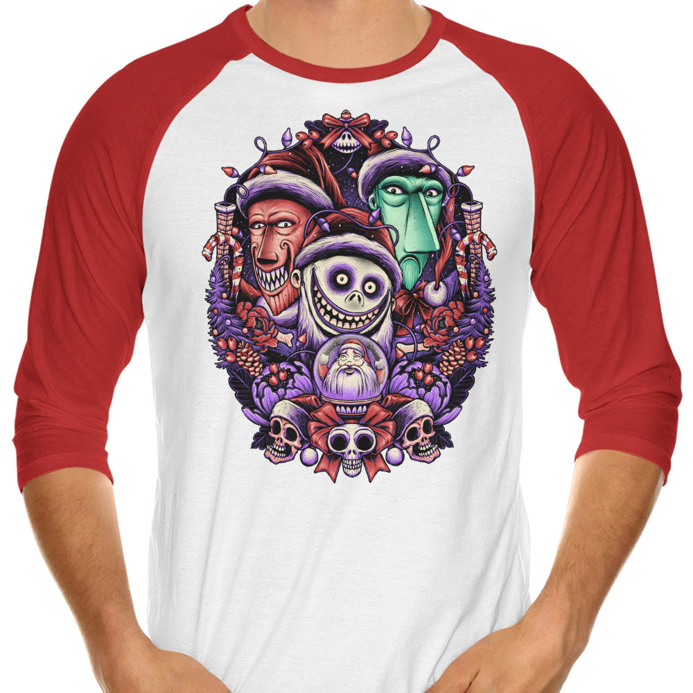 Christmas Mischief - 3/4 Sleeve Raglan T-Shirt