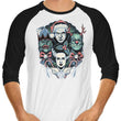 Christmas Monsters - 3/4 Sleeve Raglan T-Shirt