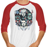 Christmas Monsters - 3/4 Sleeve Raglan T-Shirt