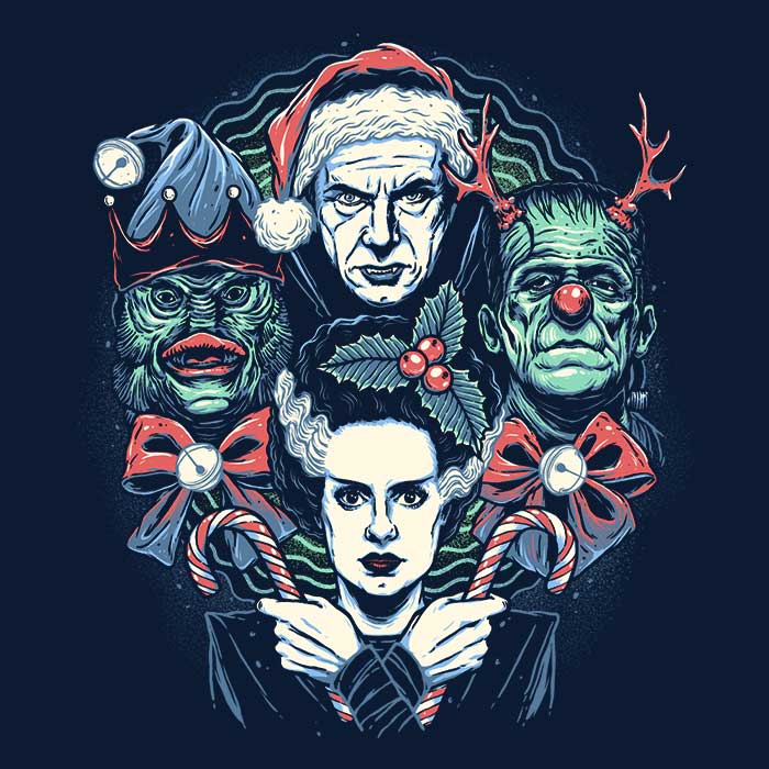 Christmas Monsters - Shower Curtain