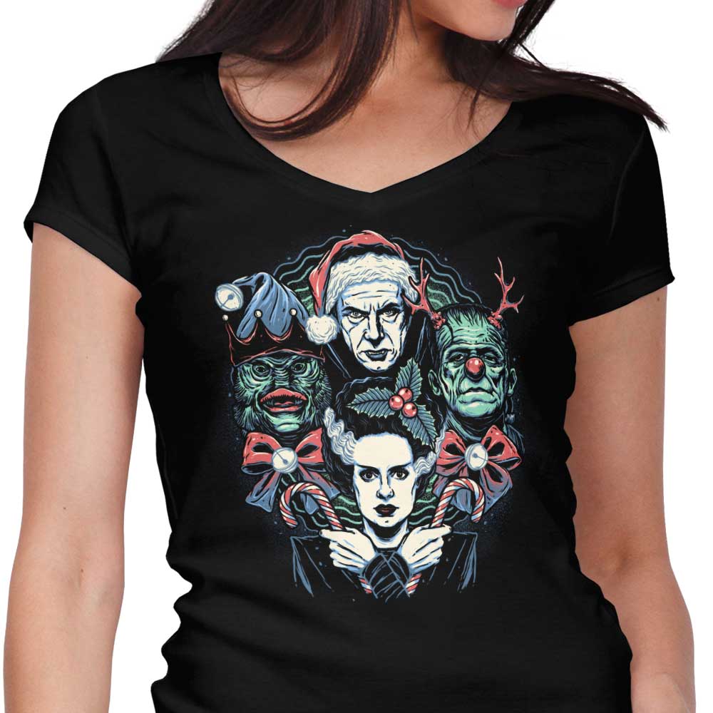 Christmas Monsters - Women's V-Neck