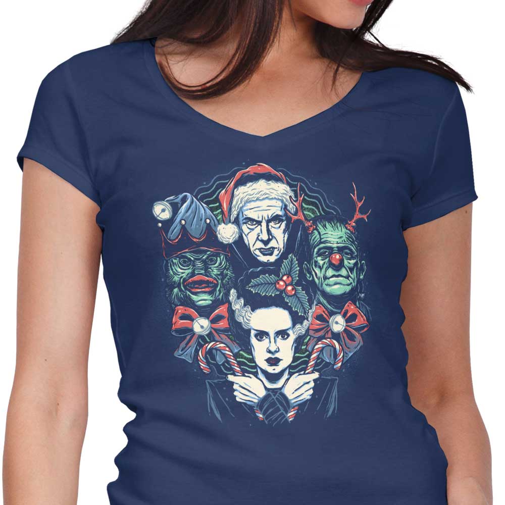 Christmas Monsters - Women's V-Neck