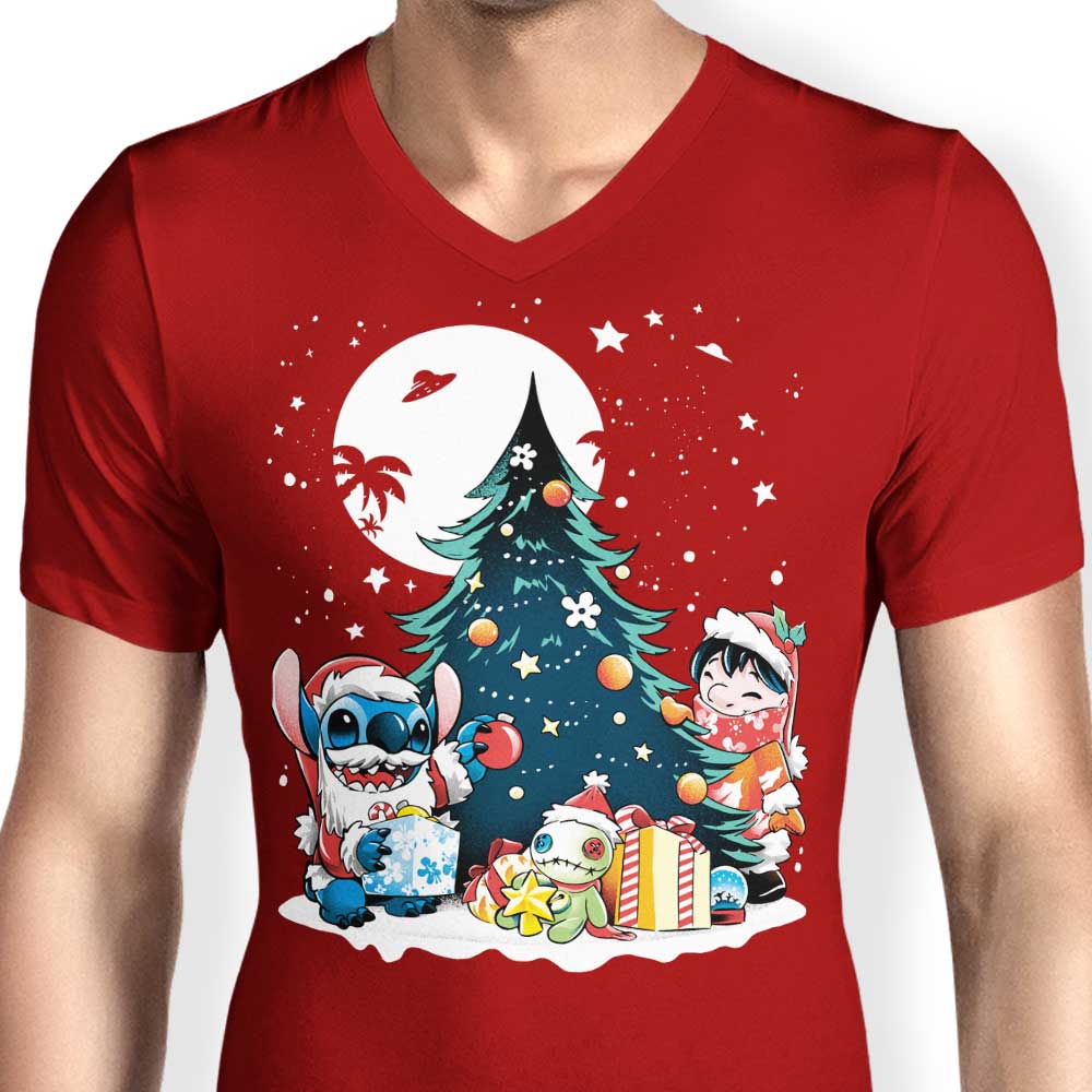 Christmas Ohana - Men's V-Neck
