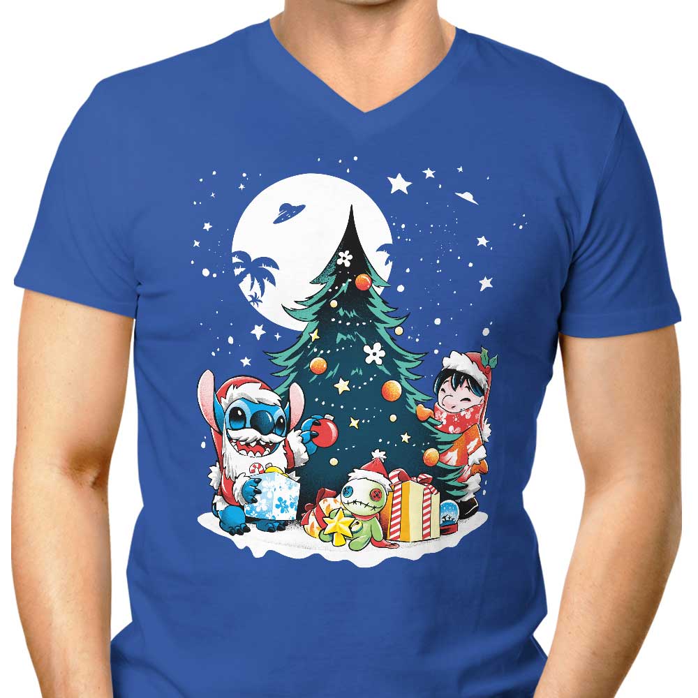 Christmas Ohana - Men's V-Neck
