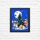 Christmas Ohana - Posters & Prints