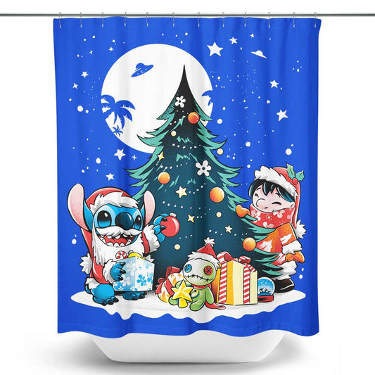 Christmas Ohana - Shower Curtain