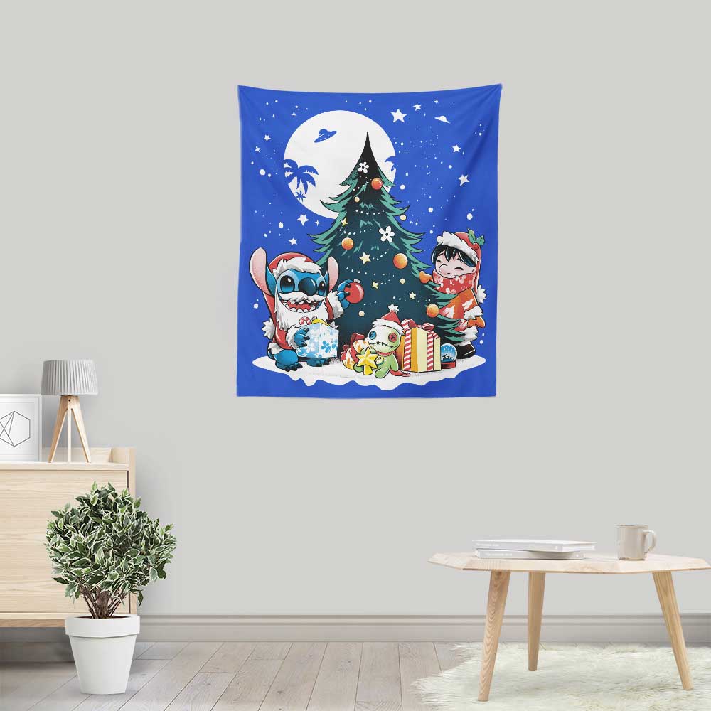 Christmas Ohana - Wall Tapestry