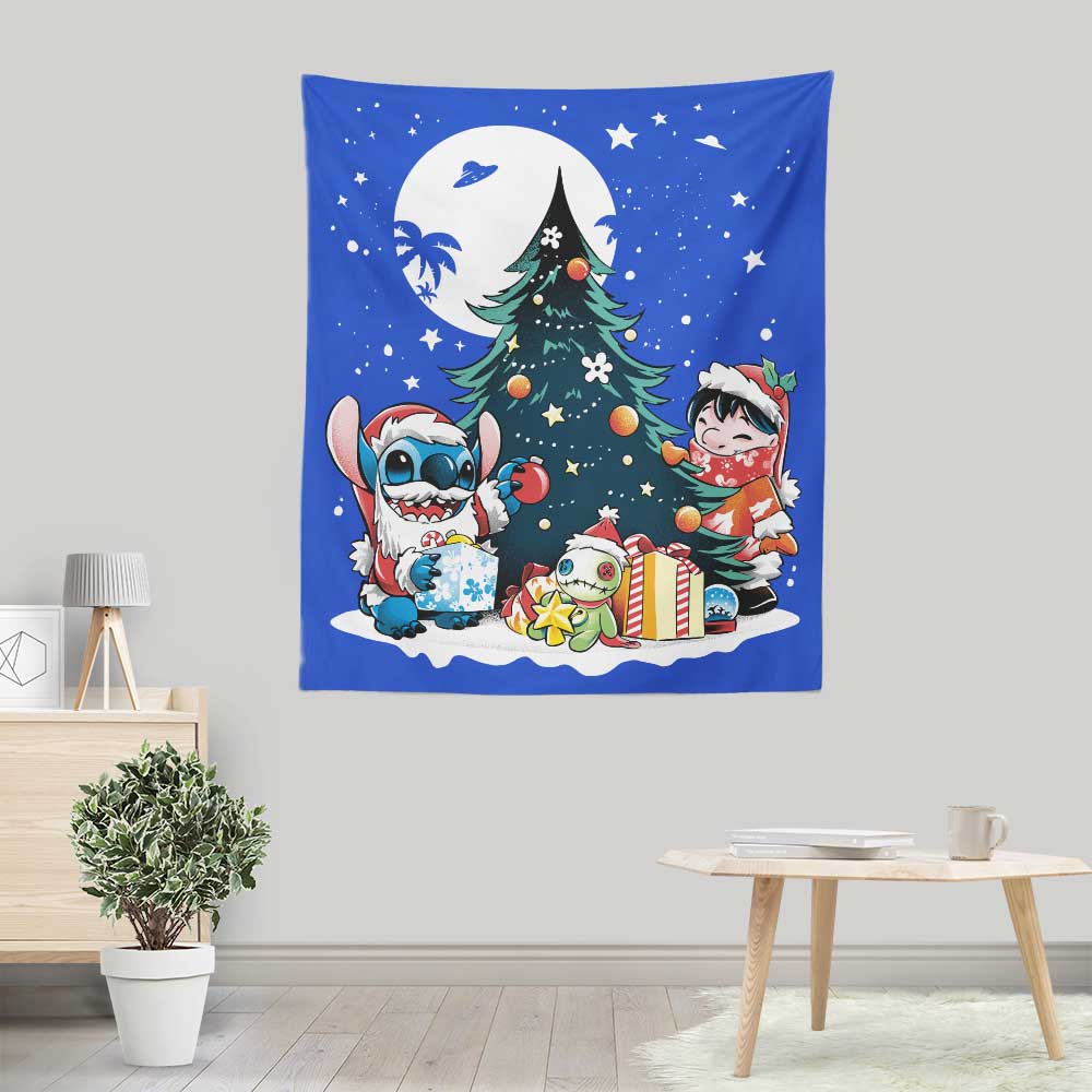 Christmas Ohana - Wall Tapestry