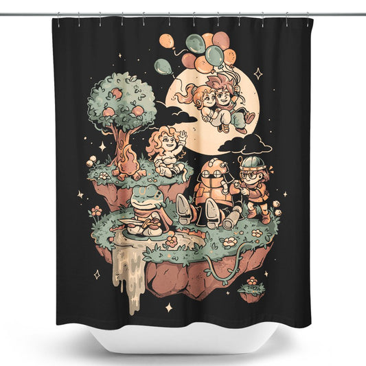 Chrono Island - Shower Curtain