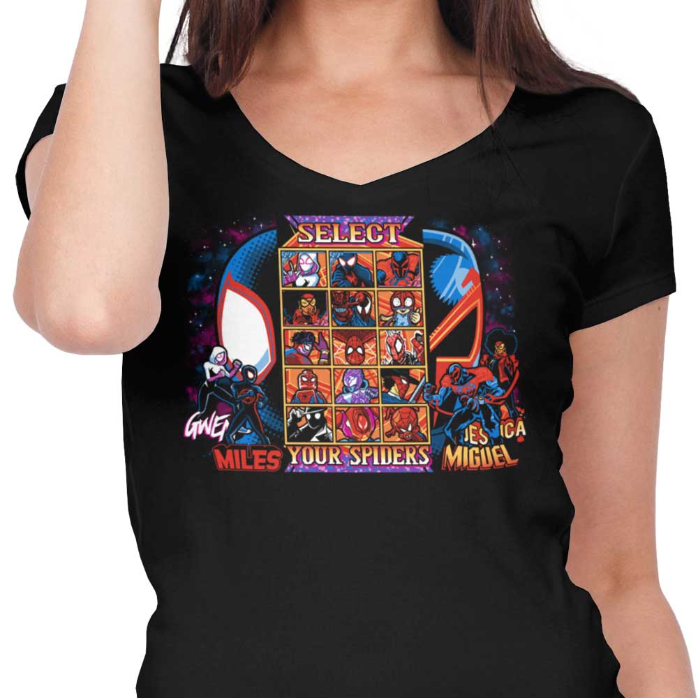 Clash of Spiders - Women's V-Neck