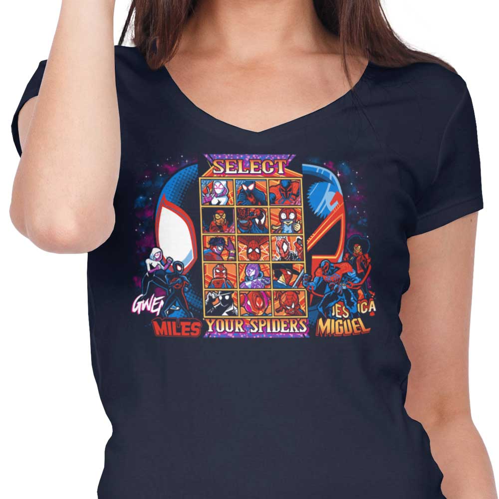 Clash of Spiders - Women's V-Neck