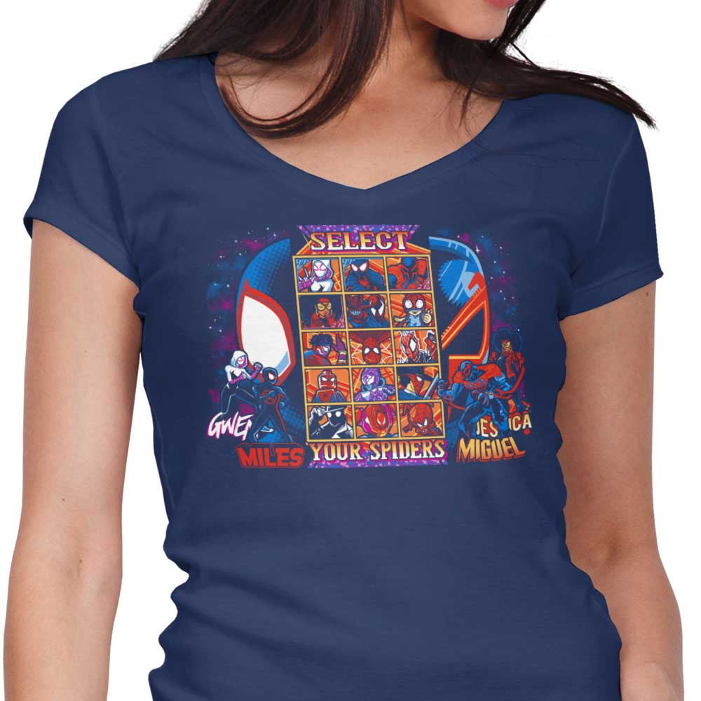 Clash of Spiders - Women's V-Neck
