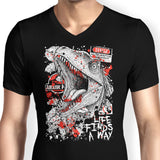 Clever Dino - Men's V-Neck