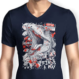 Clever Dino - Men's V-Neck