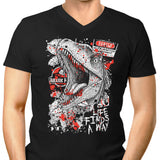 Clever Dino - Men's V-Neck