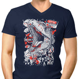 Clever Dino - Men's V-Neck