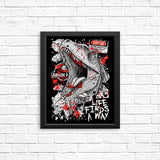 Clever Dino - Posters & Prints