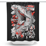 Clever Dino - Shower Curtain