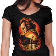 Clown Beneath the Moon - Women's V-Neck