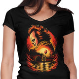Clown Beneath the Moon - Women's V-Neck