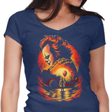 Clown Beneath the Moon - Women's V-Neck