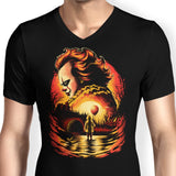 Clown Beneath the Moon - Men's V-Neck