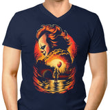 Clown Beneath the Moon - Men's V-Neck