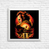Clown Beneath the Moon - Posters & Prints