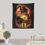 Clown Beneath the Moon - Wall Tapestry