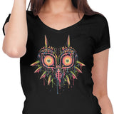 Colorful Mask - Women's V-Neck