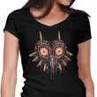 Colorful Mask - Women's V-Neck