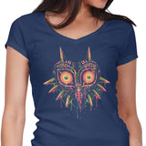 Colorful Mask - Women's V-Neck
