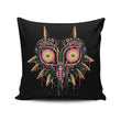 Colorful Mask - Throw Pillow