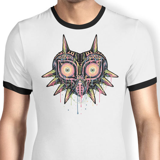 Colorful Mask - Ringer T-Shirt