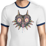 Colorful Mask - Ringer T-Shirt