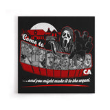 Come to Woodsboro - Canvas Print