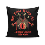 Consult the Orb - Throw Pillow