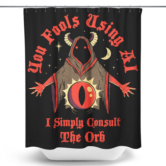 Consult the Orb - Shower Curtain