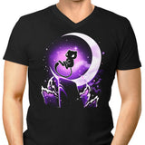 Cosmic Moon - Men's V-Neck