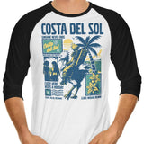 Costa Del Sol - 3/4 Sleeve Raglan T-Shirt
